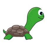 Historieta linda de la tortuga verde, clip art libre illustration Historieta linda de la tortuga verde, clip art libre illustration