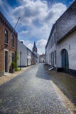 Historische die stad van Doorn voor zijn witte huizen wordt gekend stock foto's Historische die stad van Doorn voor zijn witte huizen wordt gekend stock foto's
