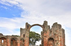 Historische Ruïnes op Eiland Noordoostelijk Engeland royalty-vrije stock afbeeldingen Historische Ruïnes op Eiland Noordoostelijk Engeland royalty-vrije stock afbeeldingen