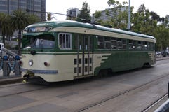 Historische tram van de stad van San Francisco stock foto Historische tram van de stad van San Francisco stock foto