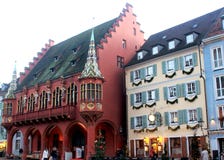 Historisches Kaufhaus, Freiburg im Breisgau, Germany stock photography Historisches Kaufhaus, Freiburg im Breisgau, Germany stock photography