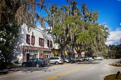 Historisches Micanopy Florida lizenzfreies stockbild Historisches Micanopy Florida lizenzfreies stockbild