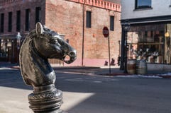 Image result for mule on hitching post in town, free images