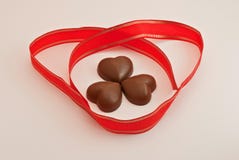 Hjärta formade choklader arkivbilder Hjärta formade choklader arkivbilder