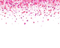 Hjärta för två rosa färg Falla för konfettihjärtakronblad Hjärta royaltyfri illustrationer Hjärta för två rosa färg Falla för konfettihjärtakronblad Hjärta royaltyfri illustrationer