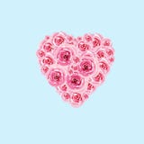 Hjärtasymbol från vattenfärgblommor av rosor som isoleras på blå bakgrund illustration s för hjärta för green för dreamstime för vektor illustrationer Hjärtasymbol från vattenfärgblommor av rosor som isoleras på blå bakgrund illustration s för hjärta för green för dreamstime för vektor illustrationer