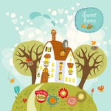 Hogar dulce casero ilustración del vector Hogar dulce casero ilustración del vector