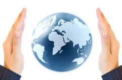 Holding A Glowing Earth Globe In His Hands Stock Photo Holding A Glowing Earth Globe In His Hands Stock Photo