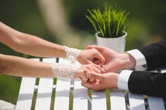 Holding Hands In Park Stock Photography Holding Hands In Park Stock Photography
