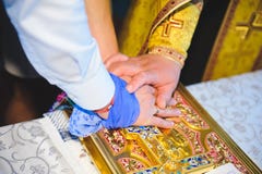 Holding Hands On Bible Stock Photos Holding Hands On Bible Stock Photos