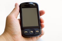 Holding pda Royalty Free Stock Images Holding pda Royalty Free Stock Images