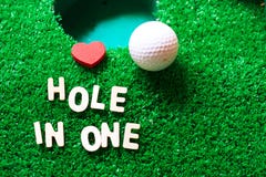 Hole in one golf