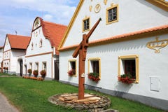 Holesovice - UNESCO-Dorf Volksbarock stockfotografie Holesovice - UNESCO-Dorf Volksbarock stockfotografie