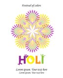 Holi is het Indische de lentefestival van kleuren achtergrondvector i royalty-vrije illustratie Holi is het Indische de lentefestival van kleuren achtergrondvector i royalty-vrije illustratie