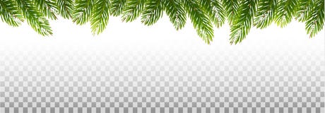 Holiday Christmas Frame With Green Tree Branches vector illustration Holiday Christmas Frame With Green Tree Branches vector illustration