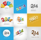 Holiday collection for Happy New Year beautiful gr. Eeting card illustration stock illustration Holiday collection for Happy New Year beautiful gr. Eeting card illustration stock illustration