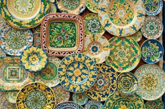 Holiday souvenirs on the wall. stock image Holiday souvenirs on the wall. stock image