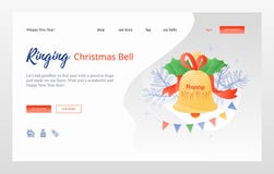 Ringing Christmas Bell royalty free illustration Ringing Christmas Bell royalty free illustration