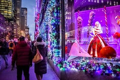 Holidays on Fifth Avenue royalty free stock image Holidays on Fifth Avenue royalty free stock image