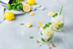 Cold alcohol mojito cocktail, long drink beverage, lemonade royalty free stock photography Cold alcohol mojito cocktail, long drink beverage, lemonade royalty free stock photography