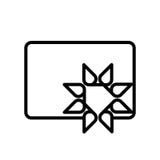 Hologram icon vector isolated on white background, Hologram sign , line or linear sign, element design in outline style royalty free illustration Hologram icon vector isolated on white background, Hologram sign , line or linear sign, element design in outline style royalty free illustration