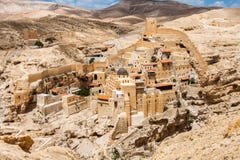 Mar Saba, Holy Lavra of Saint Sabbas, Eastern Orthodox Christian monastery. West Bank, Palestine, Israel. royalty free stock photography Mar Saba, Holy Lavra of Saint Sabbas, Eastern Orthodox Christian monastery. West Bank, Palestine, Israel. royalty free stock photography
