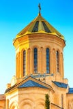 Holy Trinity church, Tsminda Sameba, Tbilisi, Georgia royalty free stock image Holy Trinity church, Tsminda Sameba, Tbilisi, Georgia royalty free stock image
