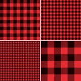 Holzfäller-Red Buffalo Check-Plaid-und Quadrat-Pixel-Gingham-Muster Holzfäller-Red Buffalo Check-Plaid-und Quadrat-Pixel-Gingham-Muster