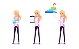 Hombre de negocios joven Character Design Sistema de la mujer de negocios que actúa en el traje que trabaja en oficina Diversos e libre illustration Hombre de negocios joven Character Design Sistema de la mujer de negocios que actúa en el traje que trabaja en oficina Diversos e libre illustration