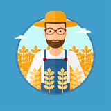 Hombre en campo de trigo libre illustration Hombre en campo de trigo libre illustration