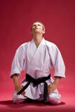 Hombre en kimono del karate foto de archivo libre de regalías Hombre en kimono del karate foto de archivo libre de regalías