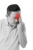 Hombre que sufre de enfermedad del ojo foto de archivo libre de regalías Hombre que sufre de enfermedad del ojo foto de archivo libre de regalías