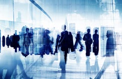 Hombres de negocios del viajero de la hora punta del concepto corporativo de la ciudad stock de ilustración Hombres de negocios del viajero de la hora punta del concepto corporativo de la ciudad stock de ilustración