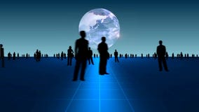 Hombres de negocios en fondo global Hombres de negocios en fondo global