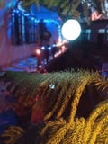 home decorated during diwali with lights rather than smoke and crackers. stock image home decorated during diwali with lights rather than smoke and crackers. stock image