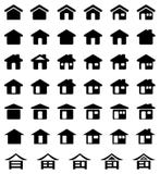 Home Icon Set Royalty Free Stock Photography Home Icon Set Royalty Free Stock Photography