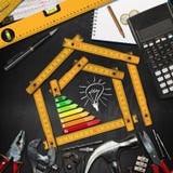 Home Improvement Concept - Energy Efficiency stock photo Home Improvement Concept - Energy Efficiency stock photo