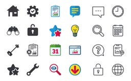Home key icon. Wrench service tool symbol. Royalty Free Stock Photography Home key icon. Wrench service tool symbol. Royalty Free Stock Photography