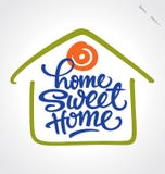 ”home söt home” handbokstäver (vektorn) vektor illustrationer ”home söt home” handbokstäver (vektorn) vektor illustrationer