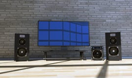 Home Theater Stock Photo