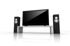Home Theater / High Definition Television Stock Image Home Theater / High Definition Television Stock Image