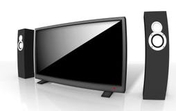 Home Theater / High Definition Television Royalty Free Stock Photography Home Theater / High Definition Television Royalty Free Stock Photography