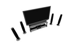 Home Theater / High Definition Television Stock Image Home Theater / High Definition Television Stock Image