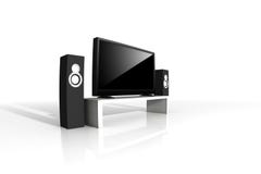 Home Theater / High Definition Television Royalty Free Stock Images Home Theater / High Definition Television Royalty Free Stock Images