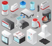Homeappliancen för kök för vektorn för hushållanordningar för husuppsättningspis eller tvagningmaskinen i elkraft shoppar och mik vektor illustrationer Homeappliancen för kök för vektorn för hushållanordningar för husuppsättningspis eller tvagningmaskinen i elkraft shoppar och mik vektor illustrationer