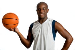 Homem atlético com basquetebol fotos de stock Homem atlético com basquetebol fotos de stock