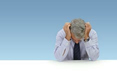 Homem de negócios deprimido Imagem de Stock Royalty Free Homem de negócios deprimido Imagem de Stock Royalty Free