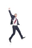 Homem de salto feliz fotos de stock royalty free Homem de salto feliz fotos de stock royalty free