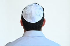 Homem judaico com kippah foto de stock royalty free Homem judaico com kippah foto de stock royalty free