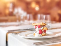 Homemade Raspberry Cake with cream and berries. royalty free stock photos Homemade Raspberry Cake with cream and berries. royalty free stock photos
